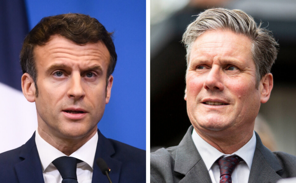 Gints Ivuskans / ComposedPix / Shutterstock A split image with President Macron on one side and Sir Keir Starmer on the other